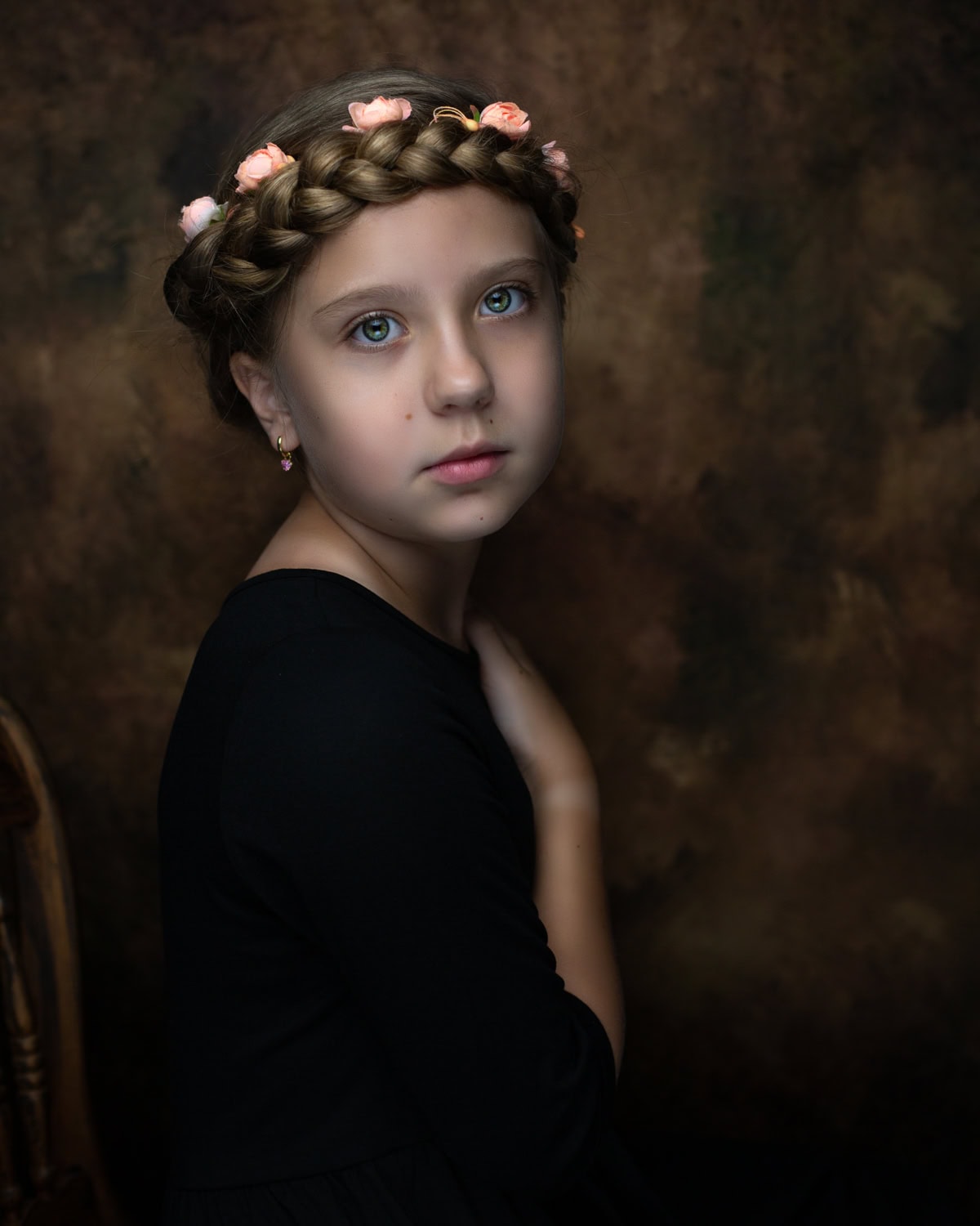 a girl old masters portrait classic fine art soul child girl portrait farmington ct