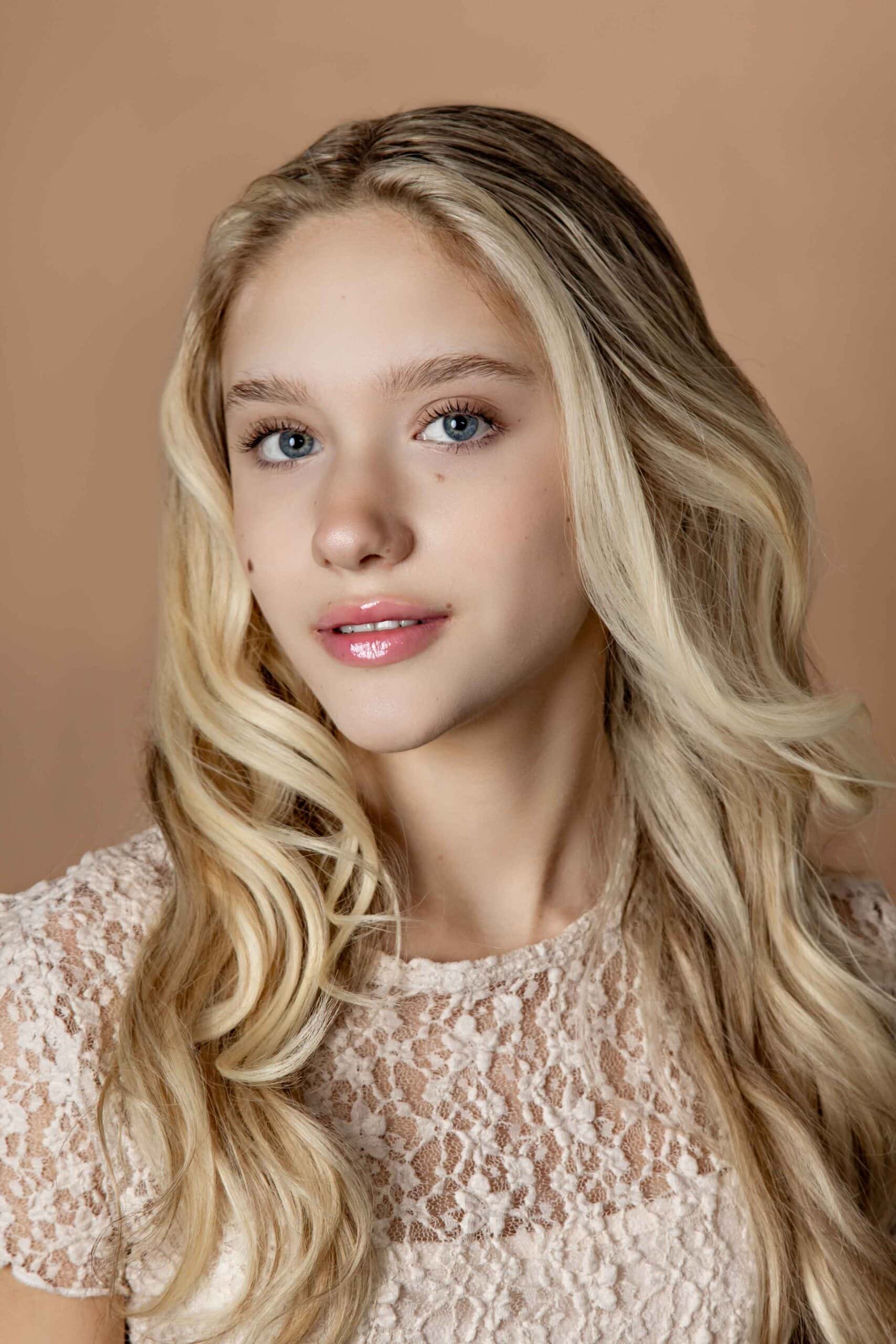 modeling headshot Farmington CT young girl's modeling portrait mocha