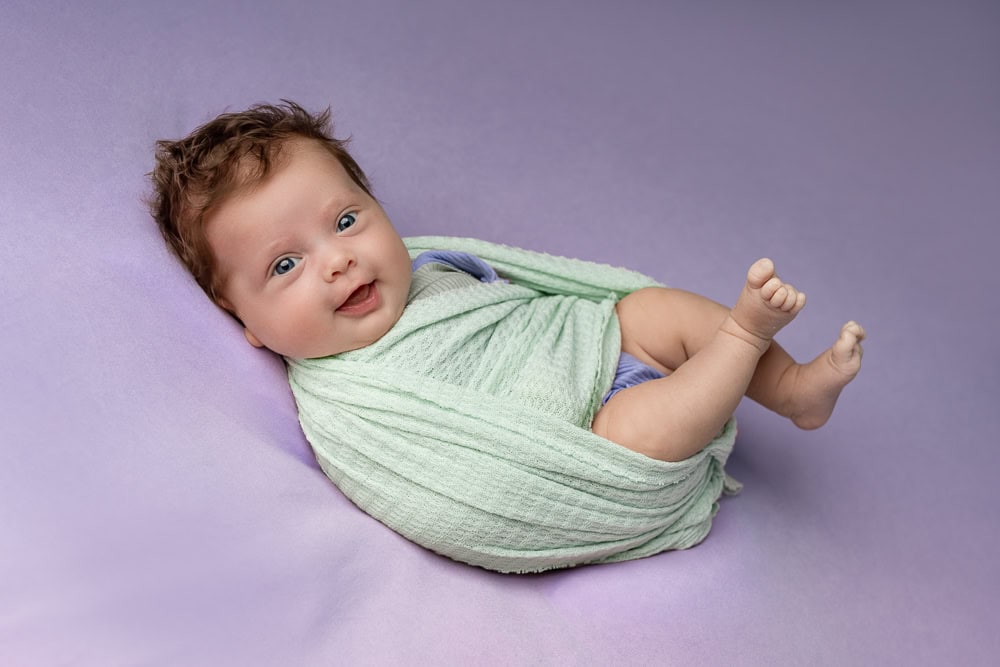 2 months old posed newborn photoshoot farmington, lavender mint newborn photoshoot, older newborn photoshoot, best CT newborn photographer, best maternity photographer in CT
